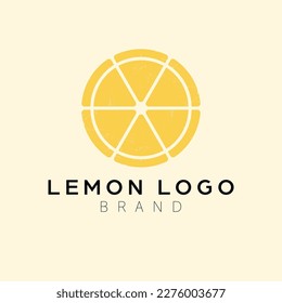 Lemon logo design. Simple and modern logotype.