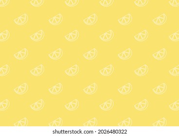Logo-Design von Zitronen. Zitronensymbol, Vektorgrafik. Zitronenmuster-Tapete.