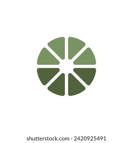 Lemon logo or icon with blank background