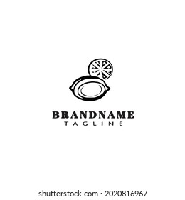 lemon logo icon design template modern vector