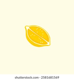 Lemon logo icon flat vector design