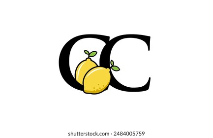 Lemon Logo Initial Fresh Modern Simple