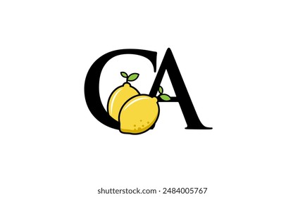 Lemon Logo Initial Fresh Modern Simple