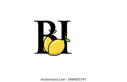 Lemon Logo Initial Fresh Modern Simple