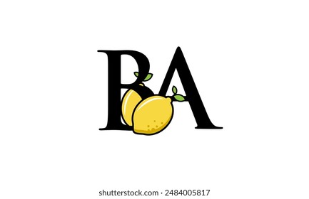 Lemon Logo Initial Fresh Modern Simple