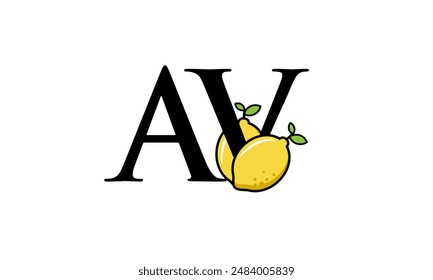 Lemon Logo Initial Fresh Modern Simple