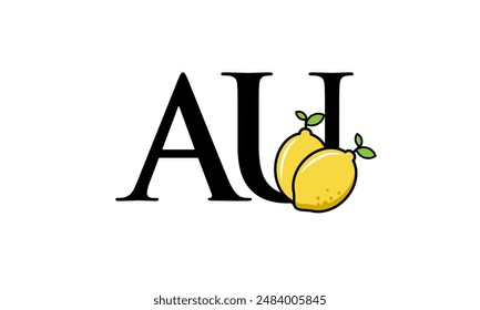 Lemon Logo Initial Fresh Modern Simple