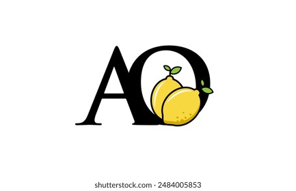 Lemon Logo Initial Fresh Modern Simple