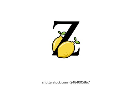 Lemon Logo Inicial Fresco Moderno Simple