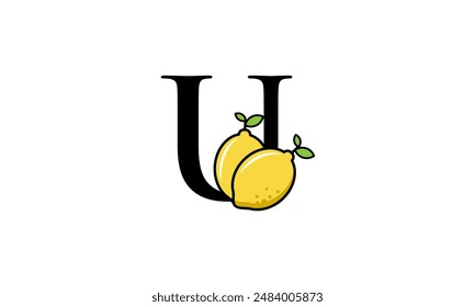 Lemon Logo Initial Fresh Modern Simple