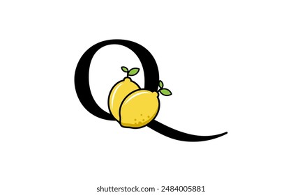 Lemon Logo Initial Fresh Modern Simple