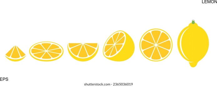 Logo de limón. Limón aislado sobre fondo blanco