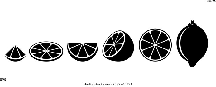 Logo de limón. Limón aislado sobre fondo blanco