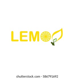 LEMON logo letter design