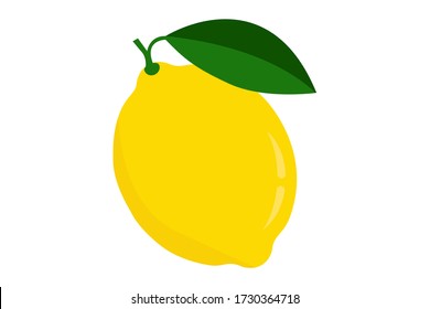 Lemon logo. lsolated lemon on white background