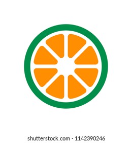 lemon logo. orange icon. lime fruit symbol. vector eps 08.