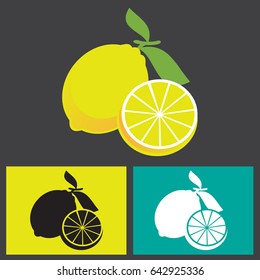  lemon logo symbol icon graphic vector.