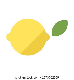 Lemon logo template vector fresh lemonade icon design