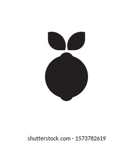 Lemon logo template vector fresh lemonade icon design