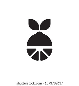 Lemon logo template vector fresh lemonade icon design