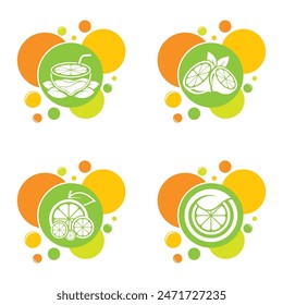 Lemon logo template vector icon design	