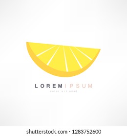 Lemon logo. Vector illustration