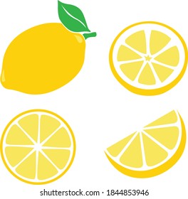 Lemon lsolated on White Background