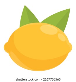 Lemon lutein icon cartoon vector. Vitamin food. Herbal life