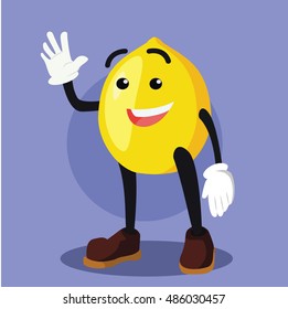 lemon man colorful illustration design