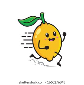 Vektorillustration für das Design von Lemon-Maskottchen