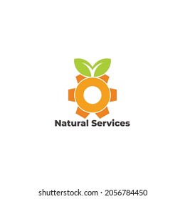 lemon mechanical system service symbol logo vector
