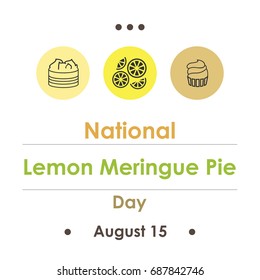 lemon meringue day august
vector illustration for lemon meringue day in August
