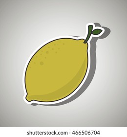 Lemon, Nutritive food design, vector illustration eps10 graphic 