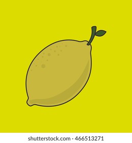 Lemon, Nutritive food design, vector illustration eps10 graphic 