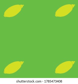 Lemon on the light green background