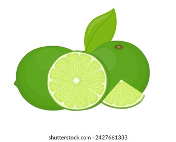 Lemon on a white background.