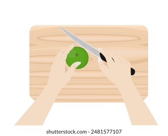 Lemon on a white background.
