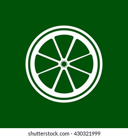 lemon, orange icon. lemon, orange vector illustration