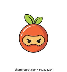 lemon orange ninja logo