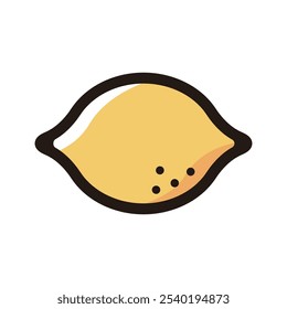 Lemon outline icon for graphic design, apps and websites