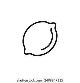 Lemon outline icon. Line icon