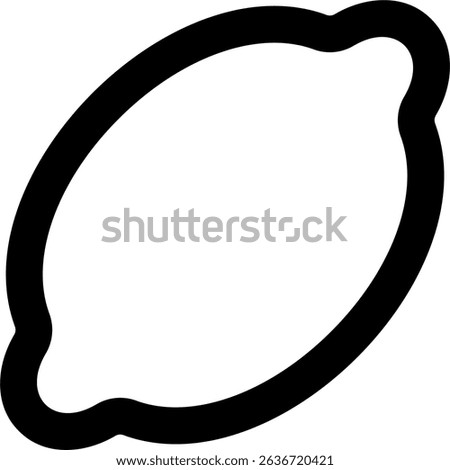 Lemon outlined icon design style