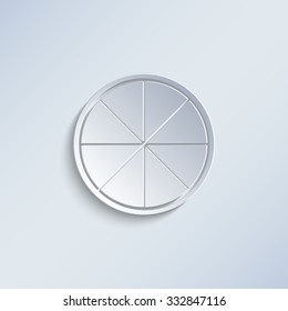 lemon - paper vector icon