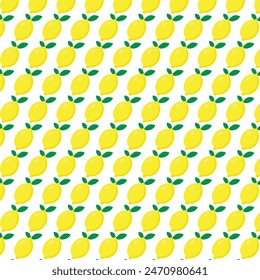Lemon pattern background summer fruit 