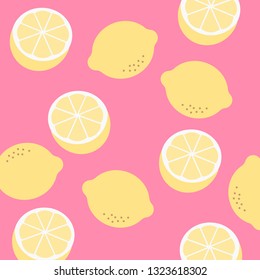 lemon pattern. Bright summer design. lemon background texture