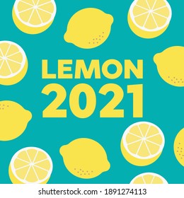 lemon pattern. Bright summer design. lemon background texture
