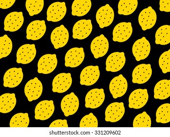 Lemon pattern design, vector illustration