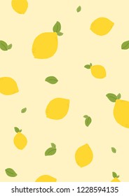 Lemon Pattern Fruit Fresh Summer Vibes