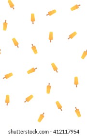 Lemon pattern for ice cream shop. Summer pattern of the windows, or covers.