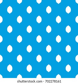 Lemon pattern repeat seamless in blue color for any design. Vector geometric illustration